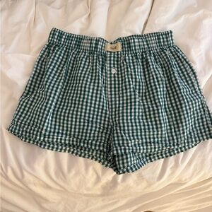 Classic Boxers by Oddli, Green and white gingham, S/M